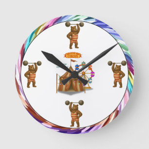 Horloge Ronde Brandon, ours polaire fort du cirque