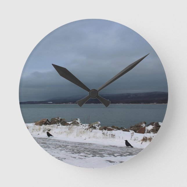 Horloge Ronde Bravant la tempête ensemble (Recto)