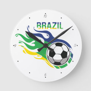 Horloge Ronde Brésil et football