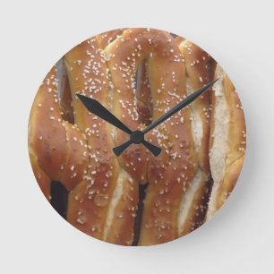 Horloge Ronde Bretzels mous de Philadelphie