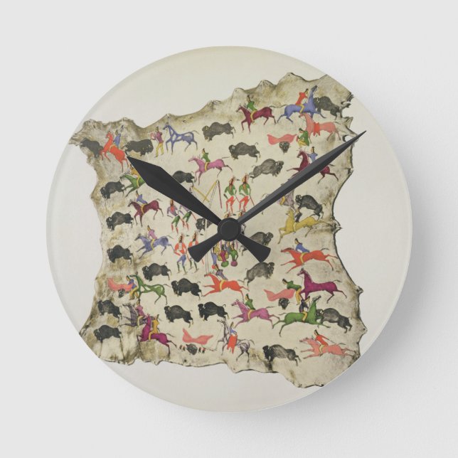Horloge Ronde Buffalo hunt (Recto)