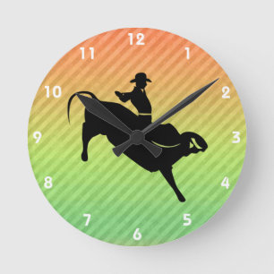 Horloge Ronde Bull Rider