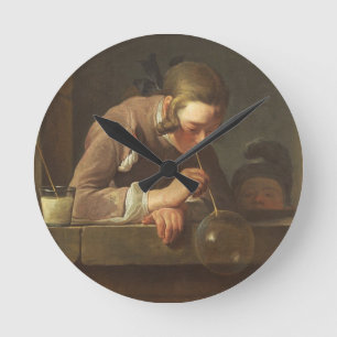 Horloge Ronde Bulles de savon, C. 1733 - 34 (huile sur la toile)