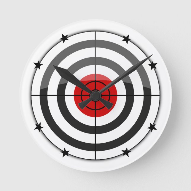 Horloge Ronde Bulls Eye Black Star (Recto)