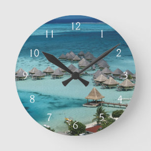 Horloge Ronde Bungalows de l'hôtel Beachcomber