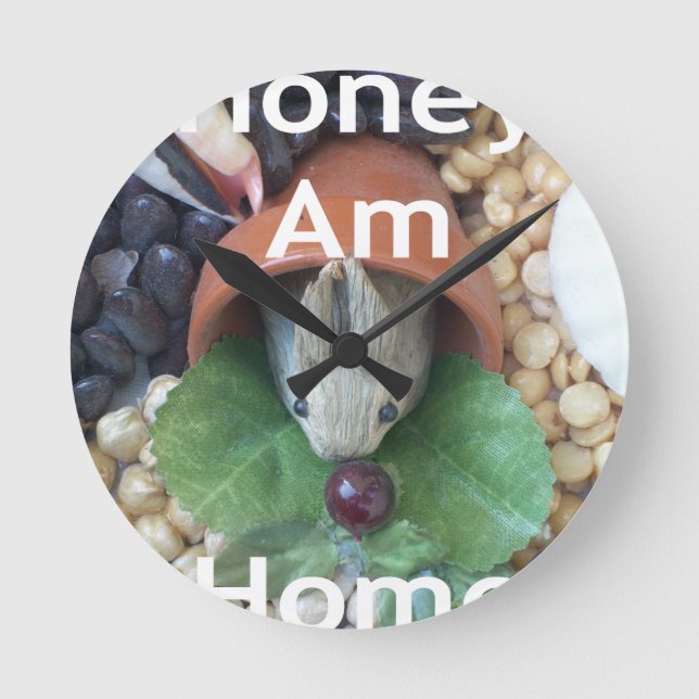 Horloge Ronde Bunny Home Honey Am Home (Recto)