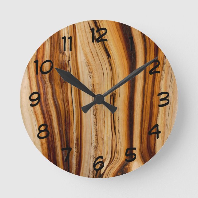 Horloge Ronde Burned Bristlecone Pine Tree Trunk (Recto)