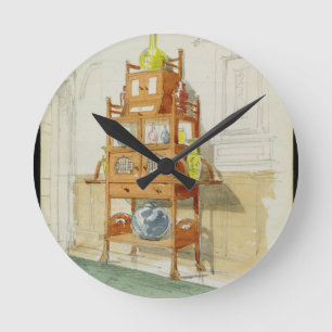 Horloge Ronde Cabinet d'exposition, c.1860s-70s (la semaine et