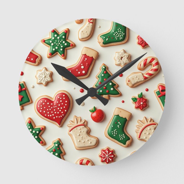 Horloge Ronde cadeau de noël (Recto)