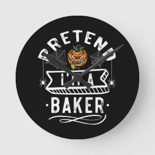 Horloge Ronde Cadeau drôle de costume d'Halloween : faites comme