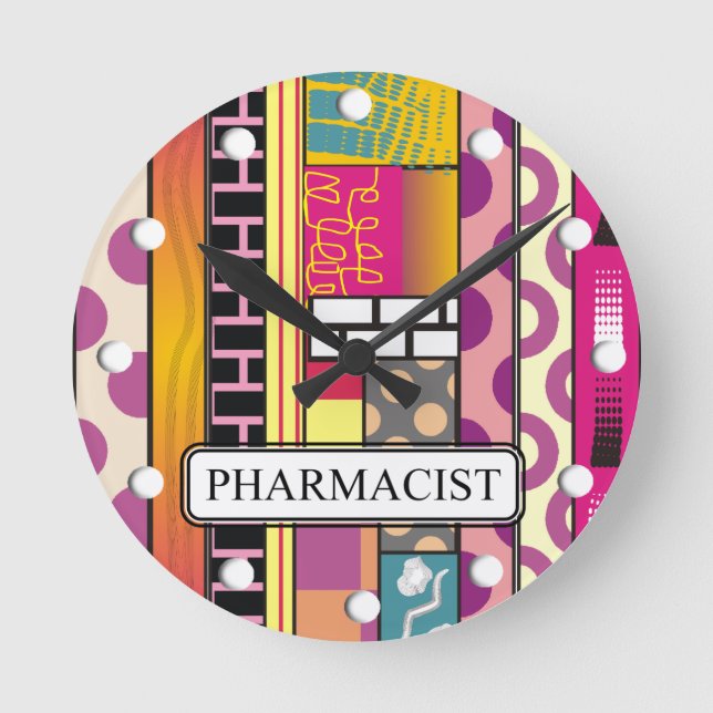 Horloge Ronde Cadeaux de pharmacie d'Artsy (Recto)