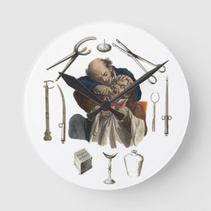 Horloge Ronde Cadeaux dentaires vintages