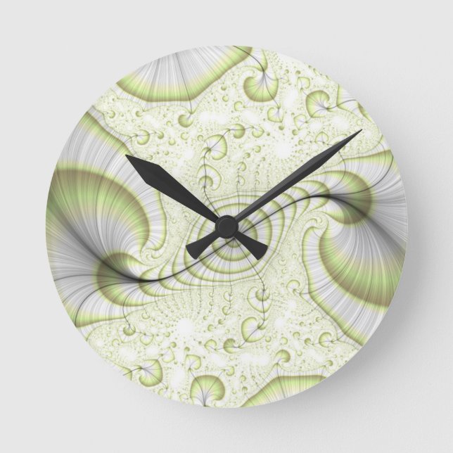 Horloge Ronde Cadeaux design minimaliste blanc accessoires (Recto)