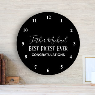 Horloge Ronde Cadeaux du prêtre Pasteur Clergé - Simple Personna