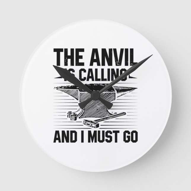 Horloge Ronde Cadeaux pour forgerons (Recto)