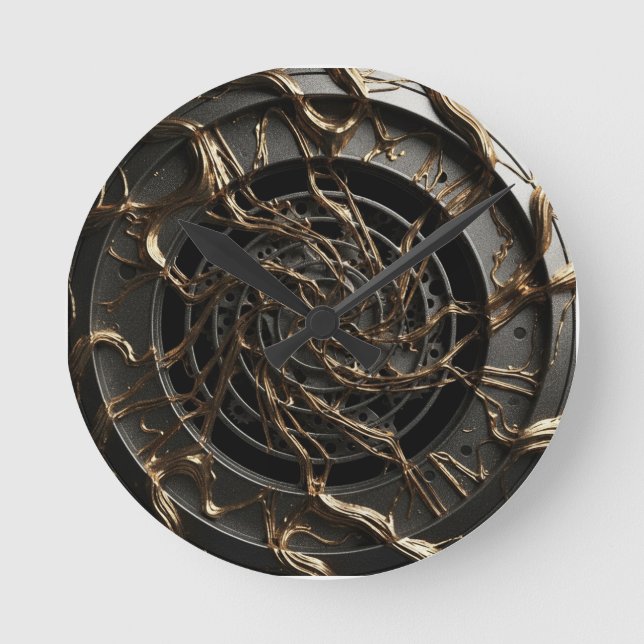 Horloge Ronde Cadran 3D Luxe (Recto)
