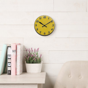 Horloge Ronde Cadran Citron