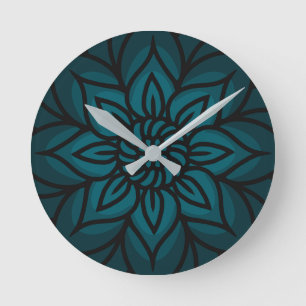 Horloge Ronde Cadran de mur à motif mandala