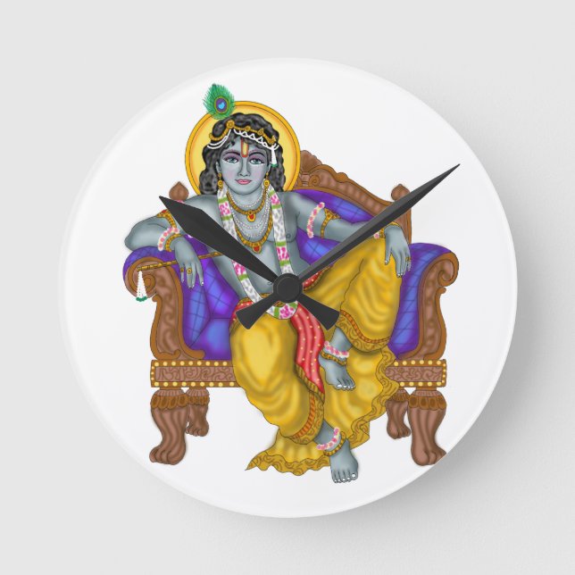 Horloge Ronde Cadran Krishna (Recto)
