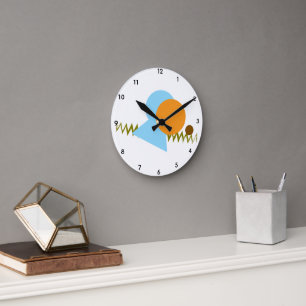 Horloge Ronde Cadran mural céleste équilibré