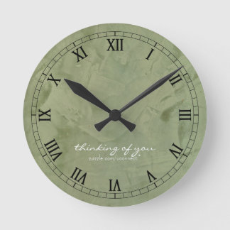 Horloge Ronde Cadran mural Thinking Of You Sage