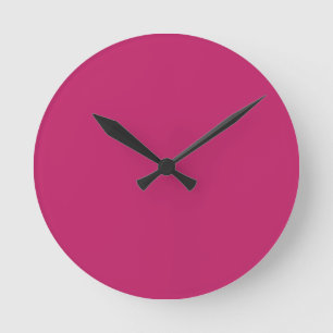 Horloge Ronde Cadran rond rose brûlé
