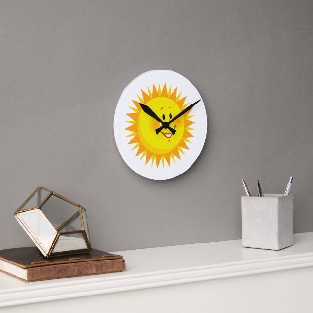 Horloge Ronde Cadran Solaire (Bureau)