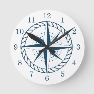 Horloge Ronde Cadran Stellaire Nautique