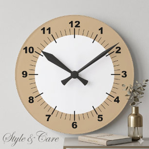 Horloge Ronde Cadre mural en acrylique moderne élégant de 8"