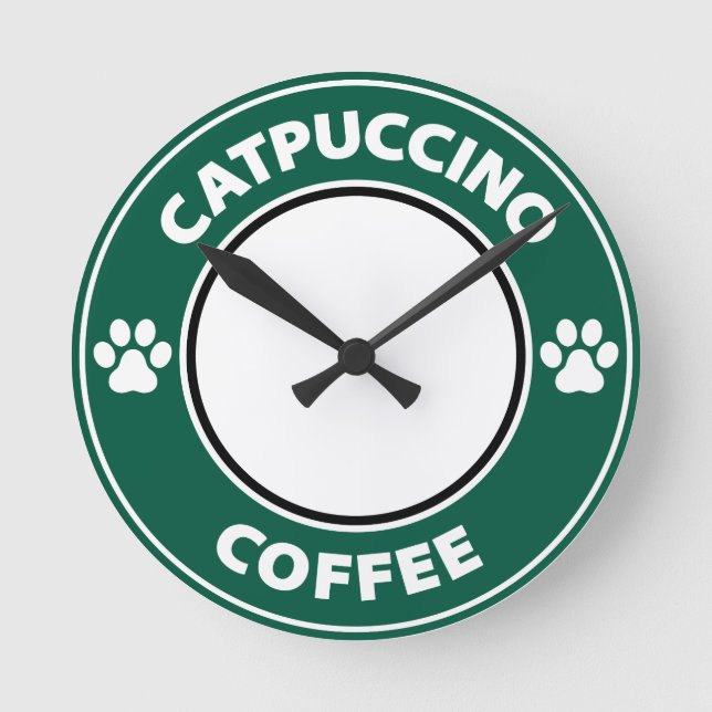 Horloge Ronde Café Catpuccino (Recto)