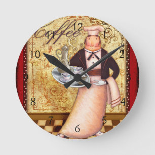 Horloge Ronde Café Chef