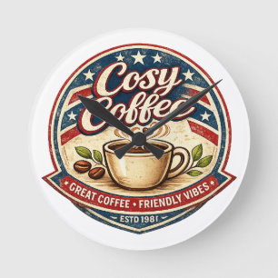 Horloge Ronde Café Cosy
