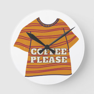 Horloge Ronde café s'il vous plaît