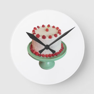 Horloge Ronde Cake framboise