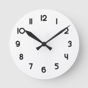 Horloge Ronde Calibre noir d'horloge