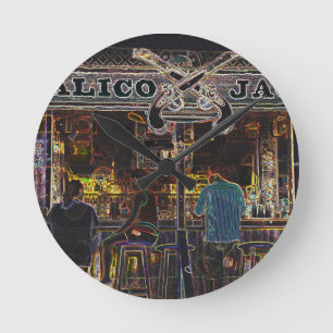 Horloge Ronde Calico Jacks Grand Cayman