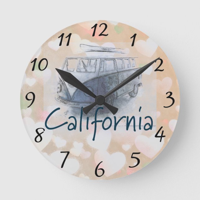 Horloge ronde Californie (Recto)