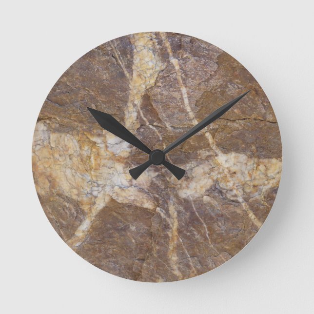 Horloge Ronde calligraphie sur pierre (Recto)