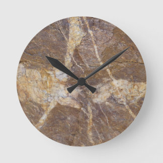 Horloge Ronde calligraphie sur pierre