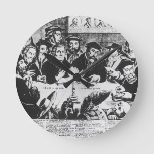 Horloge Ronde Calvin et Luther (gravure)