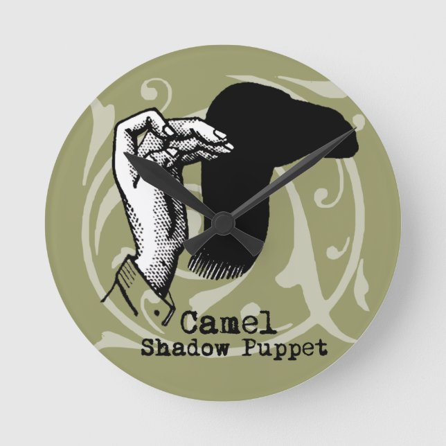 Horloge Ronde Camel Hand Puppet Shadow Games (Recto)