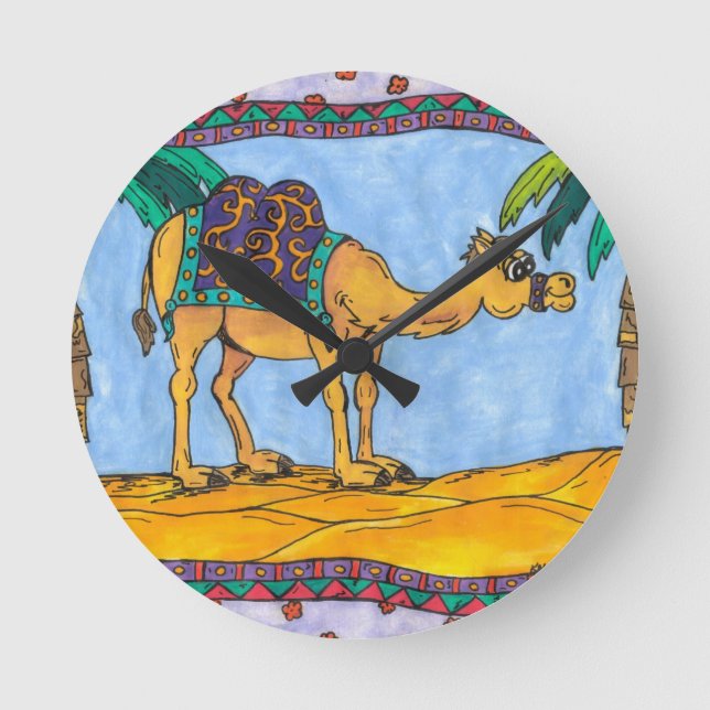 Horloge Ronde Camel Kooky (Recto)