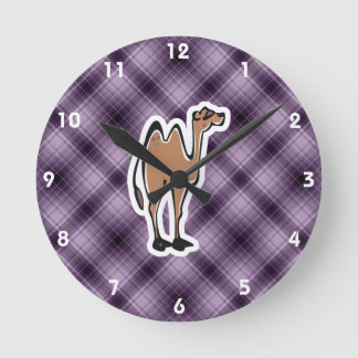 Horloge Ronde Camel mignon ; violet