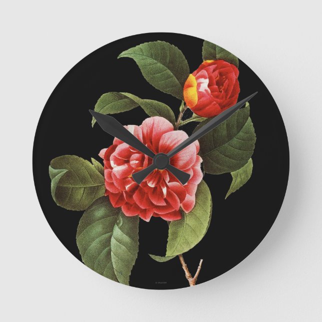 Horloge Ronde Camellia rouge, 1833 (Recto)