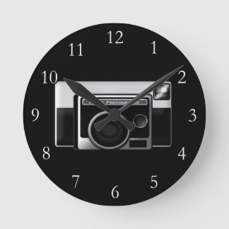 Horloge Ronde Caméra de cinéma rétro