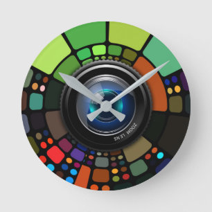 Horloge Ronde Camera Zoom