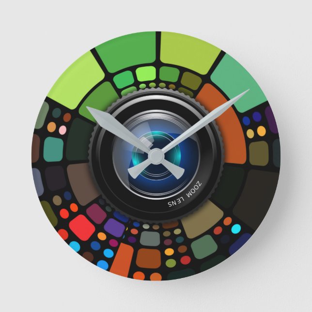 Horloge Ronde Camera Zoom (Recto)