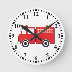 Horloge Ronde Camion feu rouge