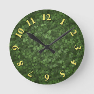 Horloge Ronde Camion Green Hedge