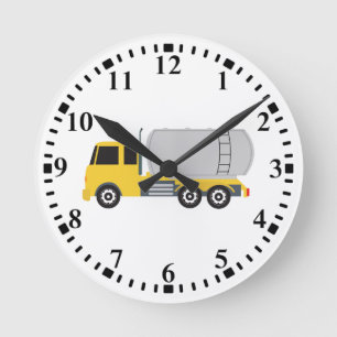 Horloge Ronde Camions-citernes de transport de camions